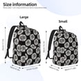 thumbnail image 3 of Yiaed White Sunflowers Print Backpack, Premium Laptop Backpack, Travel Backpack for Women, Lightweight Backpacks, Comfortable Back Pack-Small, 3 of 5