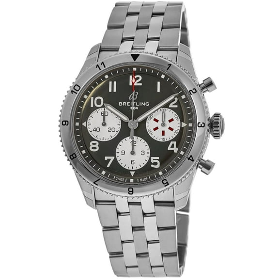 Breitling Classic Avi Chronograph 42 Curtiss Warhawk Green Dial Steel Men's Watch A233802A1L1A1