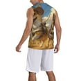 thumbnail image 2 of Honeii Farm Corgi German Shepherd print basktball shirt for men and women, Unisex basketball jersey for Theme party-Medium, 2 of 6