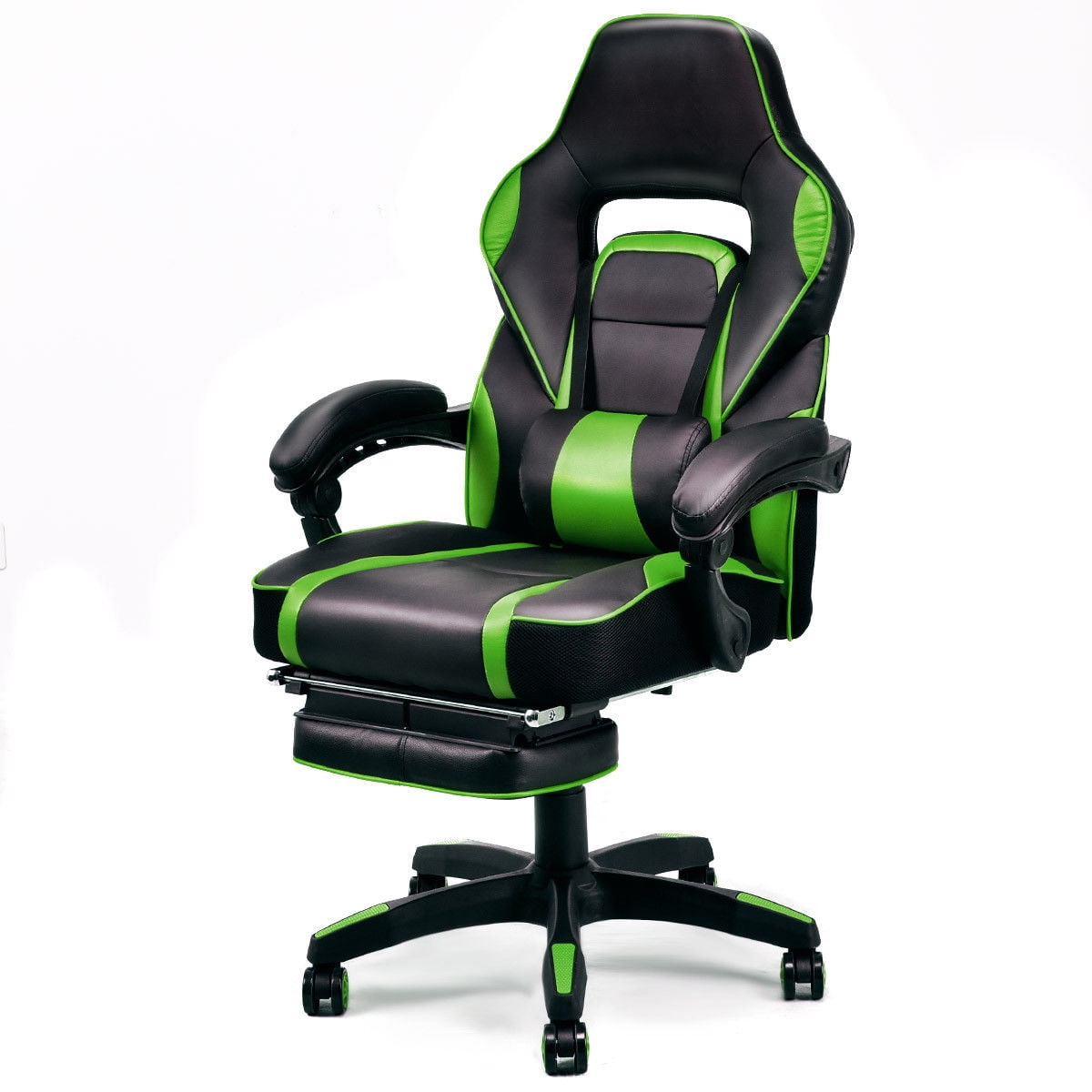 Gymax Office Home Racing Style Executive High Back Gaming Chair W Gymax Office Home Racing Style Executive High Back Gaming Chair W Ottoman