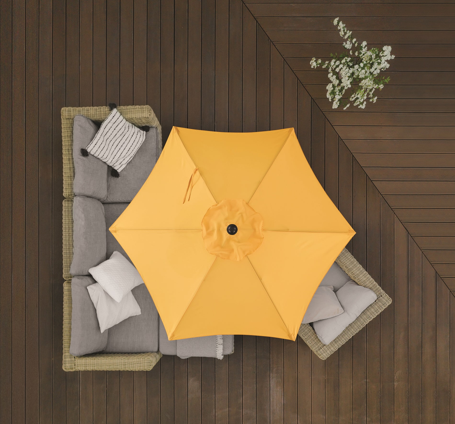 backyard creations 10 offset patio umbrella Replacement Canopy for Backyard Creations 10' x 13' Offset Patio Umbrella