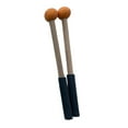 thumbnail image 2 of 2x Classic Silicone Drumsticks, Cymbal Mallets, Hand Percussion Mallets for , Professional And Beginner Percussion Orange, 2 of 9