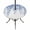 Blue, variant on Round Outdoor Tablecloth with Umbrella Hole and Zipper, Eucalyptus Leaves Tablecloth with Elastic Waterproof, Khaki Summer Botanical Weeping Patio Table Covers for 55" - 60" Picnic Pool Tables