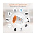 thumbnail image 3 of Enchufe inteligente Yuxing Tuya Zigbee 3.0 16 A Control de energía Temporizador Control de voz Color blanco y naranja, 3 of 5