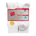 thumbnail image 4 of Men's Hanes® 12 Pack Ultimate Soft & Durable Crew Socks Color: White Size: 6-12, 4 of 4