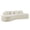 Antique White, variant on BOFANG Large Curved 4-Seat Antique White Sofa, Soft Flannelette, No Assembly, Minimalist