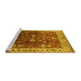 thumbnail image 2 of Ahgly Company Machine Washable Indoor Rectangle Oriental Yellow Traditional Area Rugs, 8' x 10', 2 of 4
