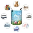 thumbnail image 6 of Fotbe Happy Easter Laundry Basket with Handles, Waterproof Large Laundry Hamper, Wash Bag for Corner Dorm, Rolling Laundry Basket with Handles-Small, 6 of 8