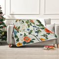 thumbnail image 7 of Yayeee Throw Blanket for Couch Soft Warm 60" x 80" Sofa Chair Bed Decoration, Green Floral Pattern, 7 of 7