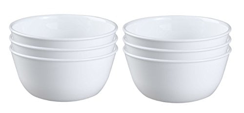 Corelle Livingware 1032595 28-Ounce Super Soup/Cereal Bowl Winter Frost White Set of 6 