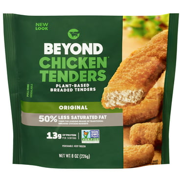 Beyond Meat Beyond Chicken Plant-Based Breaded Tenders, 8 oz Packaged Meals (Frozen)
