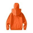 thumbnail image 5 of Heavy Winter Coats for Men Men's Hoodie Jackets with Face Mask Zip up Jacket Double Hooded Sweatshirt Windproof Athletic Coat Orange L, 5 of 9