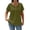 Blackish Green, variant on Womens Ribbed Knit Loose Short Length Sleeve Tops Button Front V Neck Summer Trendy Dressy Casual Lightweight Blouses for Women S-5XL Size XXL Pink