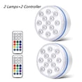 thumbnail image 1 of Updated Submersible LED Lights With Remote Underwater Pool Light IP68 Magnet 13 LED Bright Lamp RGB For Pond/Pool/Aquarium ,Easy to Install, 1 of 7