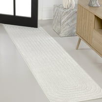 JONATHAN Y SCANDINAVIAN 2 x 8 Runner Rug, Freya Arch Stripe Monotone - Ivory, SCN106A-28