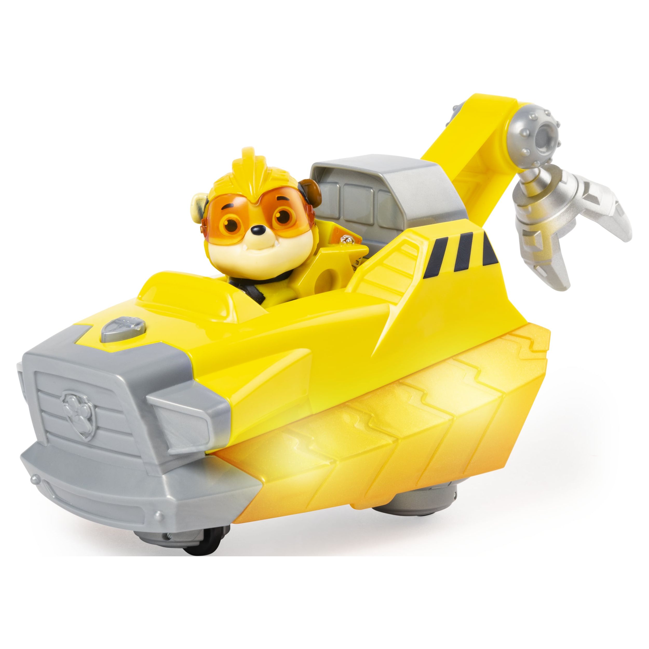 PAW Patrol, Mighty Pups Charged Up Rubble’s Deluxe Vehicle with Lights and Sounds