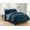 Blue, variant on Elegant Comfort 8 Piece Bed in a Bag, King with Comforter, Flat Sheet, Fitted Sheet, Bed Skirt, Pillowcases, Pillow Shams