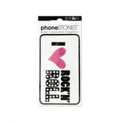 I Love Rock N' Roll Phone Stones Sticker, 24 Count