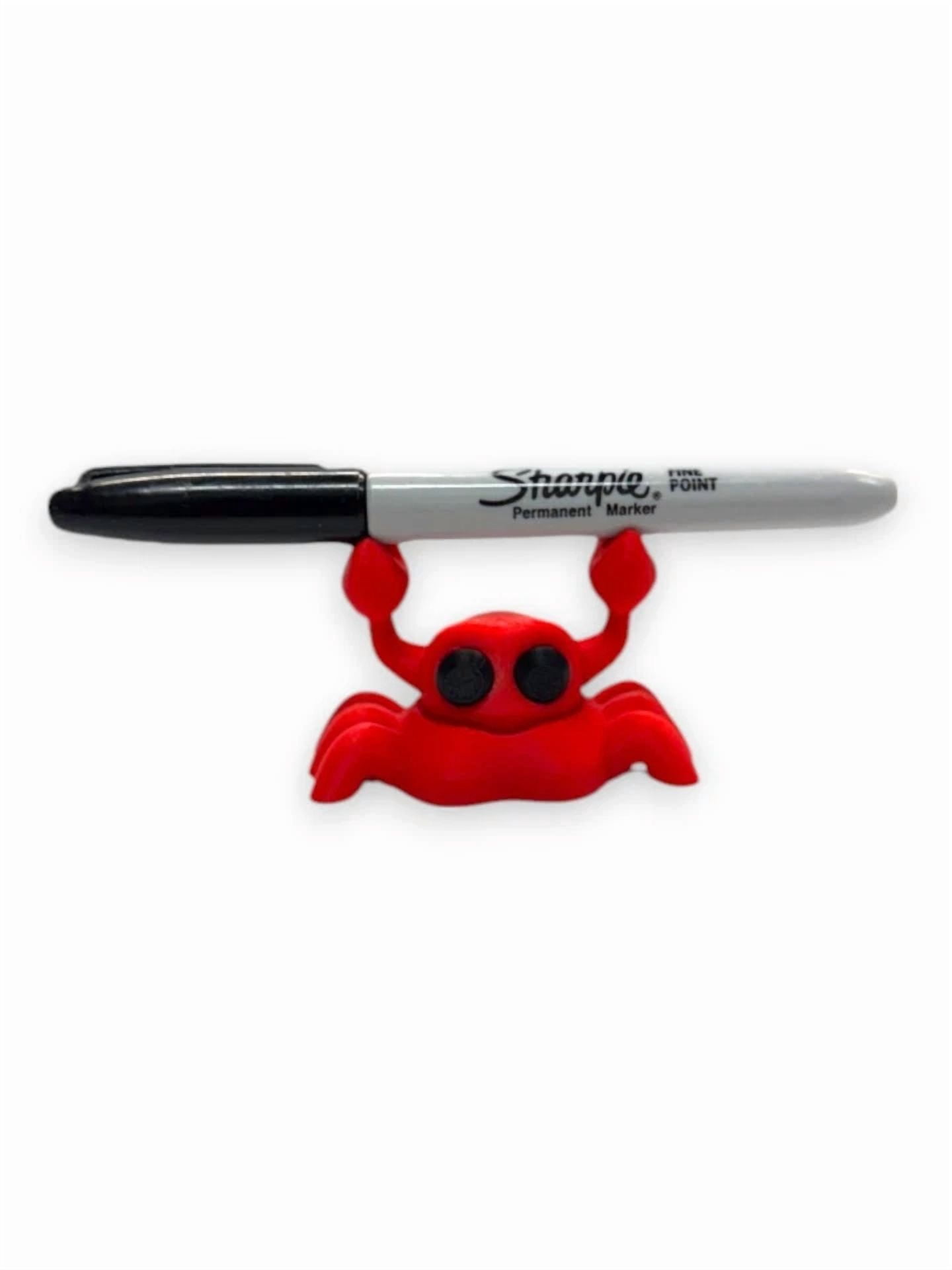 3Dcl1Craft Cute Crab Pen Holder – Fun Desk Organizer For Pens, Pencils & Markers