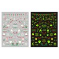thumbnail image 2 of Fiudx Pegatinas Luminosas para Uñas, Diseños Navideños Que Brillan En La Oscuridad, Divertidos Patrones de Papá Noel y Árboles, Fácil Aplicación para Un Arte de Uñas Espectacular, Fiestas y Celebraci, 2 of 6