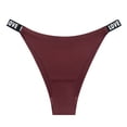 thumbnail image 5 of COMVALUE Women's Very Sexy Shine Strap Thong Underwear, Panties for Women (Wine, M), 5 of 5