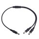 thumbnail image 1 of Cable Divisor de Alimentación de CC de 2 Vías, 5,5 X 2,1 mm, Conector de 1 Macho A 2 Machos para Cámara con Luz LED., 1 of 1