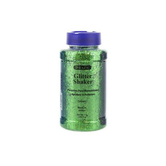 Bazic Products 3493 1 Lb Paillettes Vertes, Caisse de 12