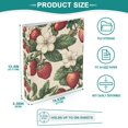 thumbnail image 3 of FORMRS 3 Ring Binder 1.5 inch with Pockets Clip Board 200 Sheets Capacity, Beige Strawberry, 3 of 8