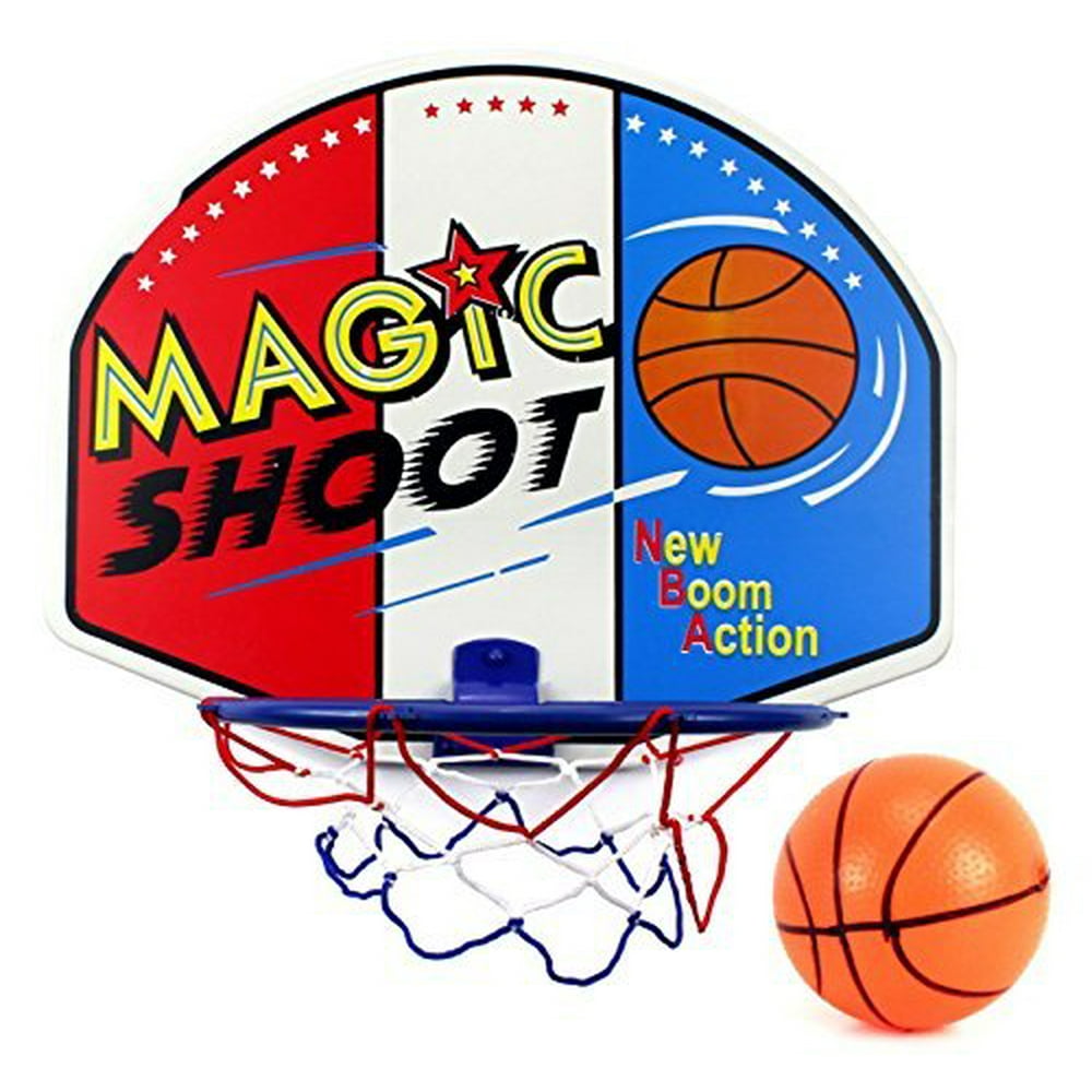 Magic Shot Hoop & Backboard Children's Kid's Toy Basketball Playset w