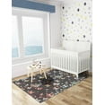 thumbnail image 3 of Unique Loom Whimsy Kids Collection Area Rug - Butterflies (7' 10" x 10' Rectangle Charcoal Gray/Blue), 3 of 9