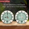 thumbnail image 3 of Wooden Wall Clock with Mint Green Gradient Dial, Silent Movement, Battery Operated (AA Batteries Not Included), Artistic Home Decor, 10×10inch (25×25cm), 3 of 9