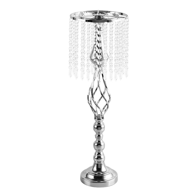 Elegante candelabro, centro de mesa, candelabro, figura, vela de pilar, florero Plata Grande