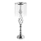 thumbnail image 2 of Portavelas Centro de Candelabro Macarena Adorno de cristal Plata grande Porta vela, 2 of 7