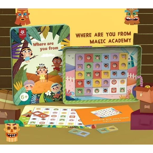 Match-up Jeu de Société - Apprentissage Précoce - Jeu de Réflexion (6+/7+)