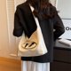 thumbnail image 3 of Bolso cruzado de PU para mujer, Bolso de hombro informales, Bolso de mano de gran capacidad (blanco), 3 of 7