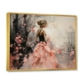 thumbnail image 2 of Designart "Fashion Pink Dress gracefulness Unveiled I" Fashion Floater Framed Canvas Print, 2 of 7