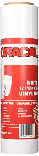 On a 2.5 Core Gloss Finish and Cameo Cutters Silhouette Adhesive Vinyl for Cricut 12.125 x 10ft Roll of Oracal 651 Gold Craft Vinyl Outdoor and Permanent 
