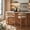 Natural + Beige, variant on Christopher Knight Home Mid-Century Wood Counter Stools with Curved Arms, Walnut+Light Gray, Set of 2