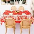 thumbnail image 2 of Angmile Christmas Tablecloth Snowman Engineered Printed Tablecloth for Winter and Christmas, 2 of 4