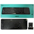 thumbnail image 1 of Logitech K360 Wireless USB Desktop Keyboard Compact Full Keyboard, 3-Year Battery Life (Glossy Black) - Refurbished, 1 of 5