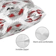 thumbnail image 3 of Fotbe Koi Fish Funda de Almohada Decorativa Estilo Occidental, Lujo en Algodón, Fundas para Almohadas King, Cojín Estampado para Decoración del Hogar-20"x30", 3 of 6