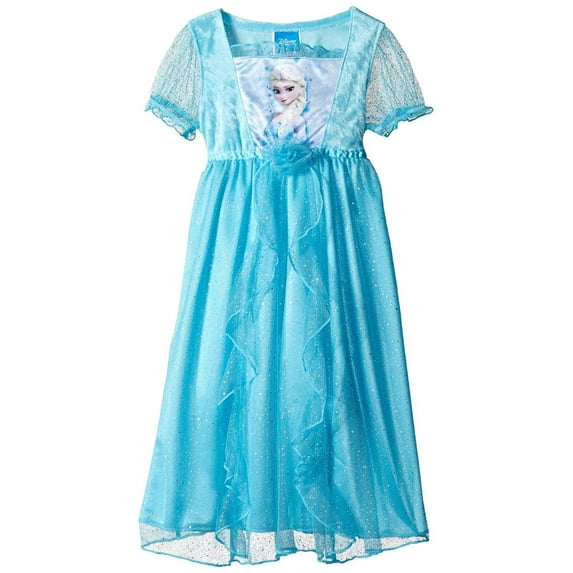 Frozen Elsa Fantasy Dressy Nightgown, Girls Sizes 2T-10, BlueT, Size: 3T