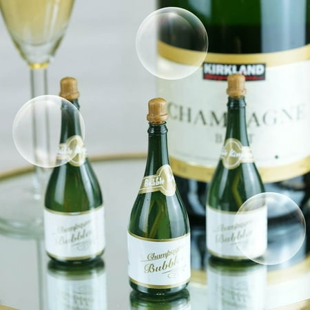 Efavormart 24 Pcs Mini Champagne Bottle Wedding Bubbles For Party or any (Mini Champagne Bottles Wedding Favors Best Price)