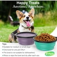 thumbnail image 6 of Pawaboo Collapsible Dog Bowls 2 Pack, Silicone Feeding Watering Bowls with Lids & Carabiners for Dogs Cats, Portable Water Feeder Food Bowl for Walking Traveling Home Use, 450ml, Violet+Turquoise, 6 of 8