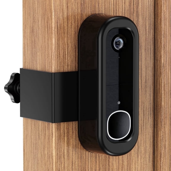 Anti-Theft Doorbell Mount Compatible with Arlo Video Doorbell 2K/HD (2nd Gen), Accessories for Apartments, Businesses Home (Black)