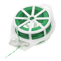 HOMEMAXS 1 Roll Of Multi-Function Garden Plant Twist Tie Reel With Cutter 100m Green Flexible Wire For Organizing Plants Flowers And Home Cables