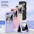 thumbnail image 2 of for Samsung Galaxy Z Flip 5 Case, Cute Samsung Z Flip 5 Case Wavy Aesthetic Curly Wave Frame Case for Women Men Slim Soft TPU Shockproof Protective Bumper Cover, White, 2 of 5