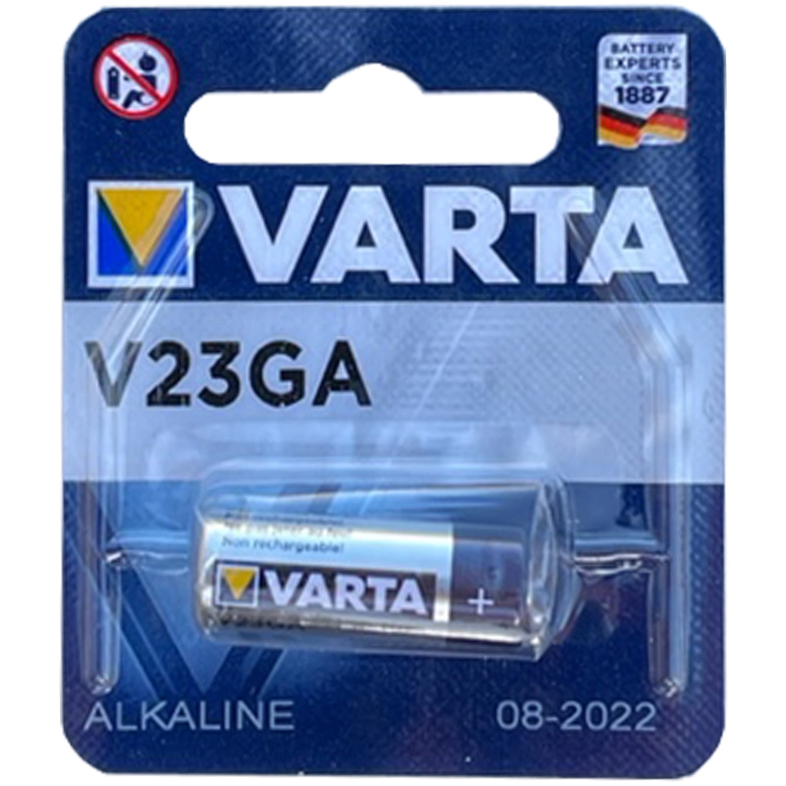 2 x Power One Varta Alkaline Batterie 12Volt A23 23A p23ga V23GA MN21 8LR932 