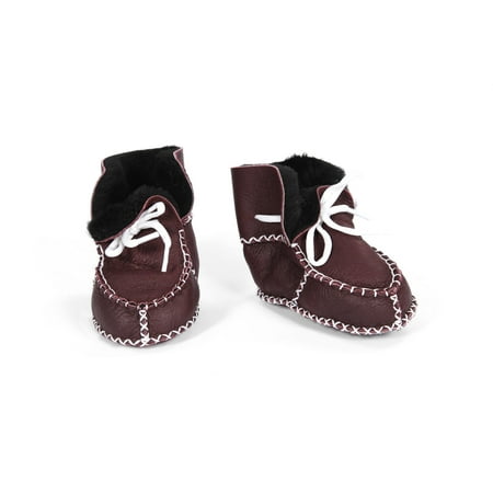 

Shawnee Natural Leather Indoor Baby Shoes Slippers Booties Winter Boots - Shearling - Sheepskin