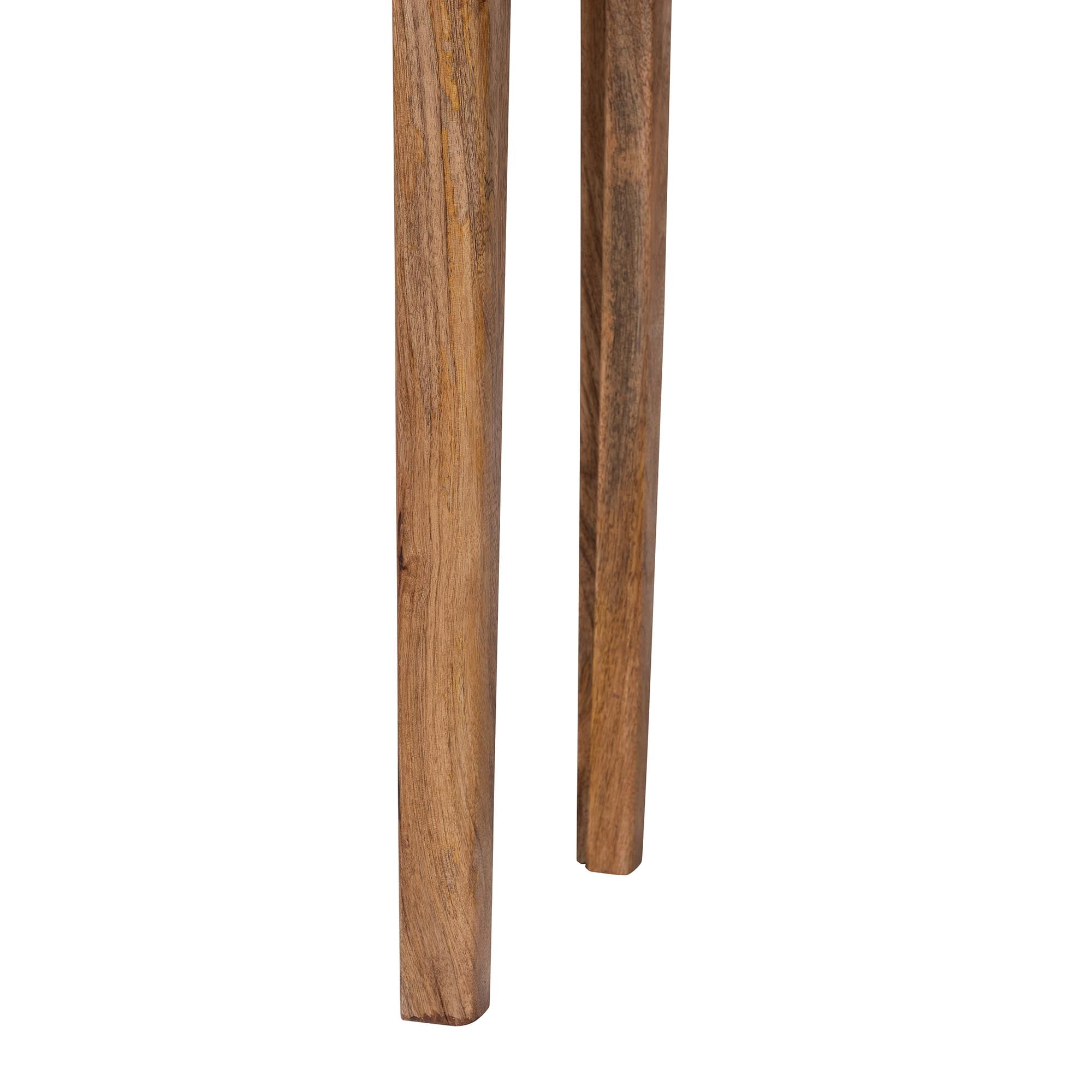 Baxton Studio Lluvia Modern Console Table, Marble White